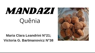 Receita tradicional do Quênia  Mandazi [upl. by Kirt491]