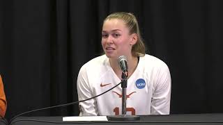 Texas Volleyball vs SMU Postgame Press Conference Dec 1 2023 [upl. by Osrock]