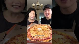 spicy is an understatement spicy spicyfood pizza tastetest mukbang [upl. by Vitkun]