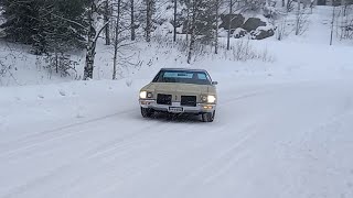 1971 Oldsmobile 98 Winter Sliding [upl. by Nimzay545]