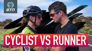 Cyclist Vs Runner  GTN Lanzarote Hill Climb Challenge [upl. by Eiro647]