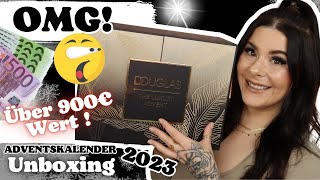 OMG 😱 über 900€ Wert Douglas Luxury Adventskalender 2023  24 Türchen UNBOXING [upl. by Seppala]