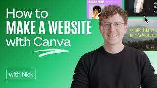 How to Make a Website with Canva  A Step by Step Guide [upl. by Conan]