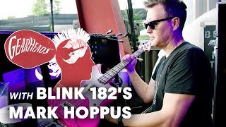 blink182s Mark Hoppus Shows off the Basses He Tours With  Gearheads [upl. by Eardnaed]