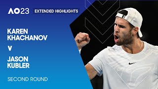 Karen Khachanov v Jason Kubler Extended Highlights  Australian Open 2023 Second Round [upl. by Anette]