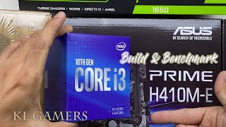 intel Core i3 10100 ASUS PRIME H410ME GTX 1650 Gaming PC Build Benchmark [upl. by Standice]