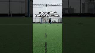 バックスピンパスの蹴り方Spin Pass Tutorial viral shorts soccer skills goleador football bluelock pass [upl. by Itsim270]