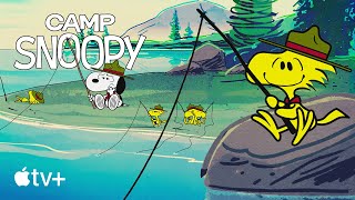 Excited Fisher Woodstock amp the bored Beagle Scouts  Camp Snoopy  Cartoons for Kids [upl. by Gomar]