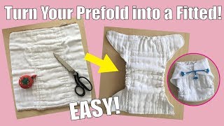 HOW TO MAKE A FITTED CLOTH DIAPER TUTORIAL  PATTERN [upl. by Lukey974]