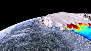 Antarctic ice melting from below reveals Nasa satellites April 26 2012 [upl. by Lahtnero]