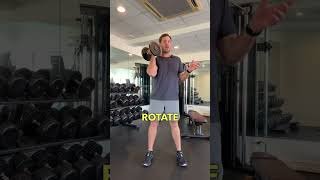 DB Squat With Rotational Push Press [upl. by Fisoi]