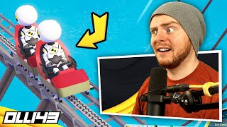 Building the ULTIMATE Bobsled Roller Coaster in Parkitect [upl. by Eintruok]