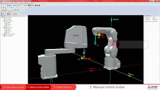 Robot Melfa programming – Lesson 2 Manual control modes [upl. by Emera]