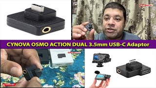 DJI Osmo Action Microphone Adaptor Unboxing Type C to 35mm DJI action4 [upl. by Reckford]