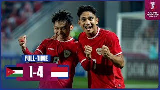 Full Match  AFC U23 Asian Cup Qatar 2024™  Group A  Jordan vs Indonesia [upl. by Faustena]