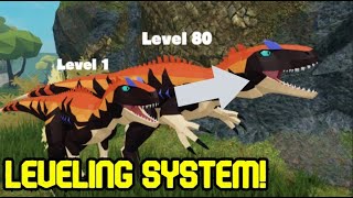 LEVELING UPDATE  NEW DINOSAUR Roblox Prehistoria Part 2 [upl. by Eelrebma]