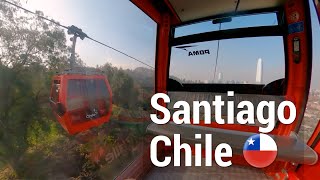 Santiago de Chile  Chile 🇨🇱 walk  Walking tour 🔴 1 Hour Travel Guide  Virtual Trip [upl. by Onairda453]