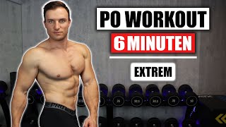 6 Minuten Po Workout für Zuhause ohne Geräte  Sehr Effektiv  Sascha Huber [upl. by Irahs]