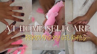 How To Remove Gel Nail Polish at Home  Self Care at home  lifewithgillian [upl. by Tuddor]