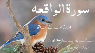 Surah Waqiah With Urdu Translation  Para 27  Al Sudais  Urdu by Fateh Muhammad Jalandhari [upl. by Calysta]