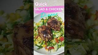 Chicken Thighs with a Green Salad Bowl You will love 🥗 [upl. by Leynad452]