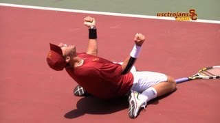 Steve Johnson  2012 NCAA Championship Point and Celebration [upl. by Greenes24]