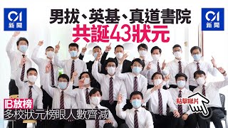 IB放榜｜多校狀元榜眼人數齊減 男拔、英基、真道書院誕狀元43人 ︳01新聞 [upl. by Kealey880]