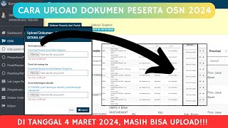 CARA UPLOAD DOKUMEN PESERTA OSN 2024 [upl. by Jalbert]