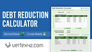 Debt Reduction Calculator Tutorial  Use a Debt Snowball to Pay Off Debt [upl. by Perrins]