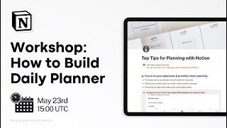 How to Build a Daily Planner with Notion  Easy Scheduling amp Better Productivity 📅 [upl. by Rapsac]