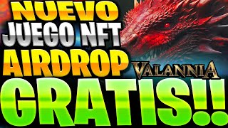 👉RAPIDO AIRDROP ASEGURADO para TODOS🤑NUEVO JUEGO NFT GRATIS ANDROID  PC 2024🔥Valannia Nft [upl. by Heringer825]