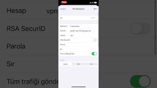 İphone VPN konfigürasyonu Nasıl Eklenir iphone vpn instagram freevpn [upl. by Halludba984]