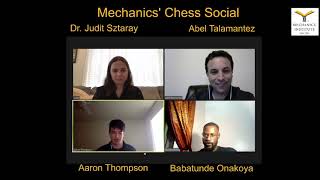 Mechanics Chess Social September 4 2020 Aaron Thompson and Tunde Onakoya [upl. by Suchta]