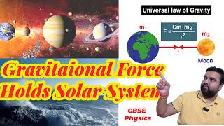 Gravitational Force Holds Solar System Together  CBSE  NCERT [upl. by Armand]