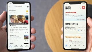 Google News vs Apple News on iOS [upl. by Gambrell]