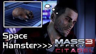 Mass Effect 3  Citadel DLC  Space Hamster Safety quotNow Its Personalquot Shepard [upl. by Aihsakal]