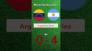 World Cup qualifying match Venezuela vs Argentina football soccer worldcup argentina messi [upl. by Ylrbmik618]