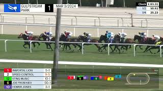 Gulfstream Park March 3 2024 Race 1 [upl. by Ynafit]