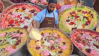 Special Rabdi Falooda Sev Noodles  Jungle Ice Cream Falooda Making Recipe  Summer Special Recipes [upl. by Eidur335]