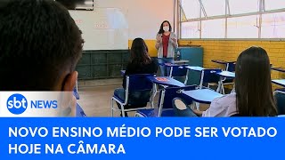 Projeto do novo Ensino Médio deve ser votado hoje na Câmara dos Deputados  SBTNewsnaTV 121223 [upl. by Adnarahs363]