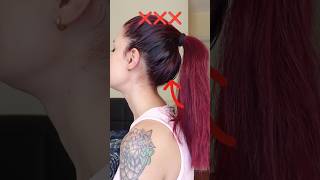 Yüksek at kuyruğu hilesi🥹 ponytail hairhacks hairstyle hairtutorial hair fyp kesfet explore [upl. by Dhaf]