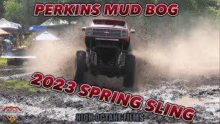 THE BIGGEST BADDEST BACKYARD MUD BOG IN THE COUNTRY PERKINS MUD BOG SPRING SLING 2023 [upl. by Nylhtac816]