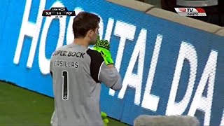 Iker Casillas Vs Benfica SL HD  201617 Away 010417 [upl. by Eisnil224]