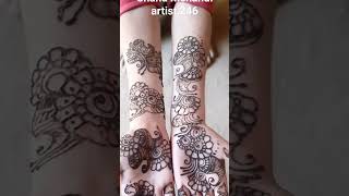 new mehandi design Chand ❤️💕 viral short video [upl. by Brody]