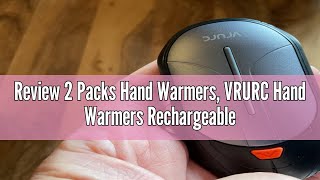 Review 2 Packs Hand Warmers VRURC Hand Warmers Rechargeable 3000mAh Electric Portable Pocket Heate [upl. by Reuben]