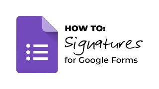 How to Signature Addon for Google Forms [upl. by Ssor137]