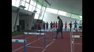 Athletisme BZH 414  Le franchissement de haies 110H400H Colloque sprinthaies Brest 561013 [upl. by Malonis]