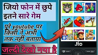 Jiophone Hidden games  Jio phone mai chupe Itne sare games [upl. by Anaiuq]