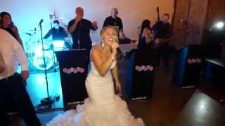 The bride sings Dont Stop Believing at her own wedding Dave Thomas ASC All Set Creations [upl. by Johna]