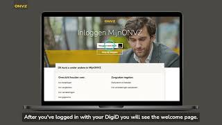 MijnONVZ Logging in with DigiD [upl. by Augustina]